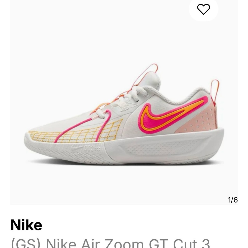 Nike Air Zoom GT Cut 3 Sneakers - White and Pink